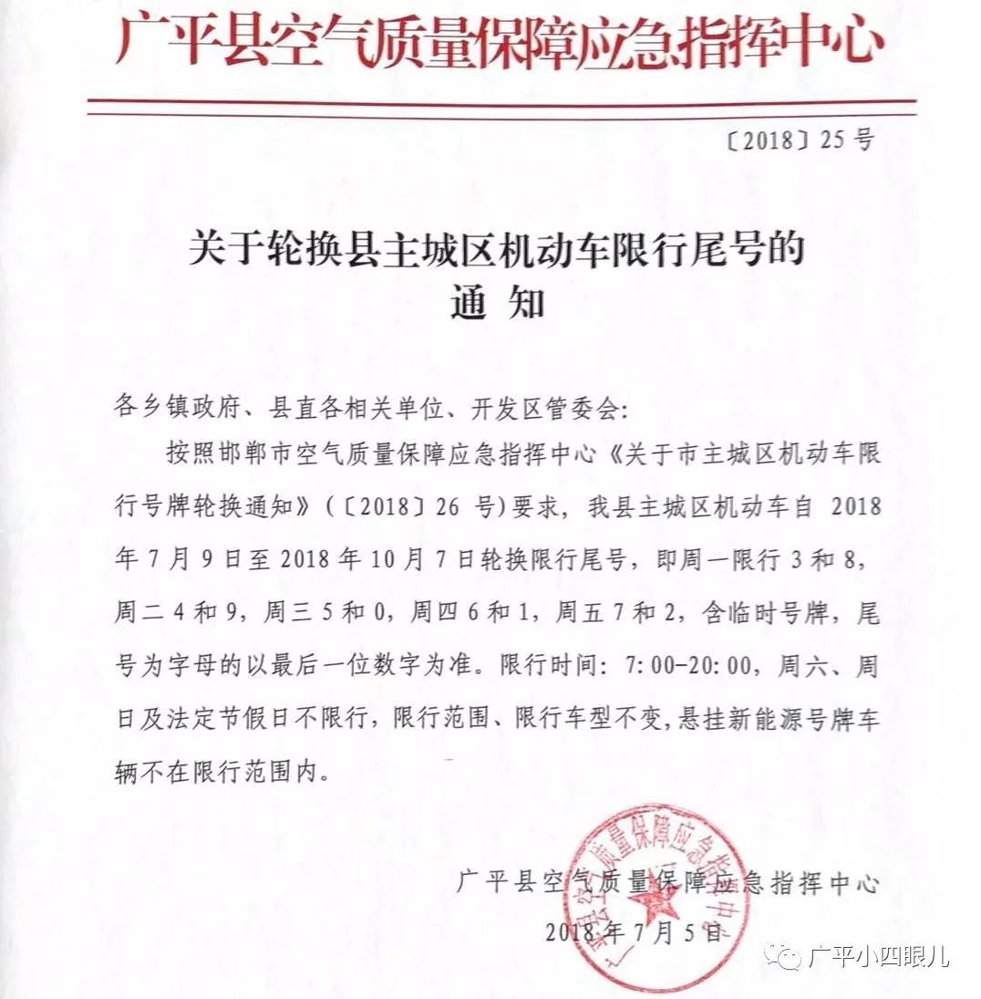 廣平縣最新限號措施，解讀、影響與對策